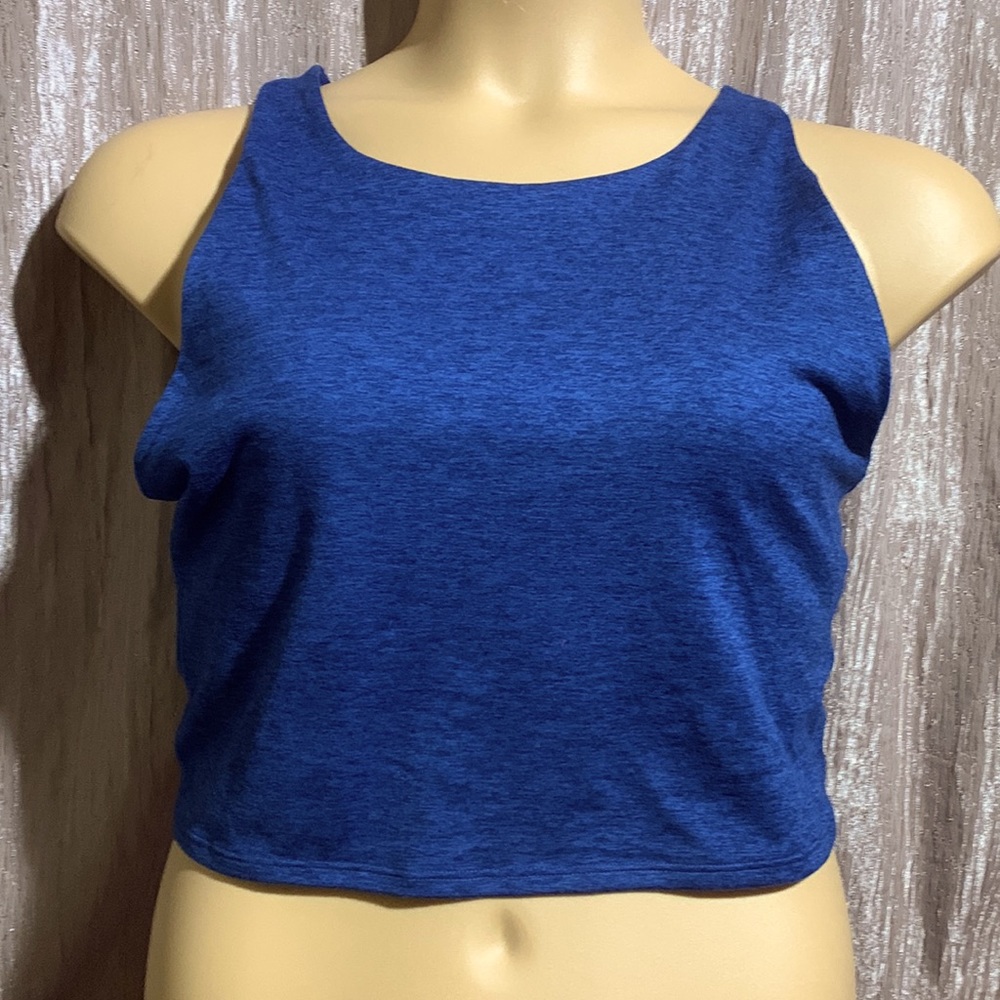 Athlux Sports Tank/Bra Blue XXL 2X  Stretchy Polyester Spandex